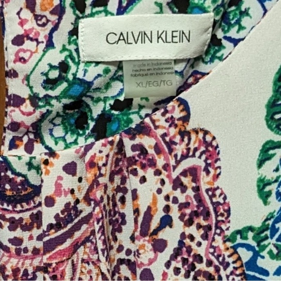 Calvin Klein Pink and Blue Blouse - Picture 4 of 4